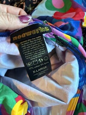 Nooworks Bright Multicolor Floral Swim Top - Pink, Green, Blue